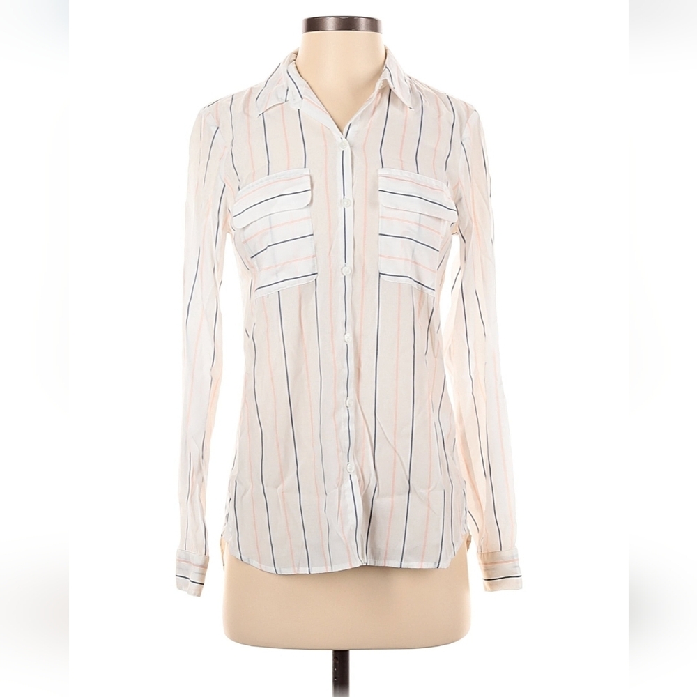 Express XS Striped Button-Down Shirt